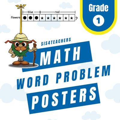Math Word Problem Posters - 1st Grade
