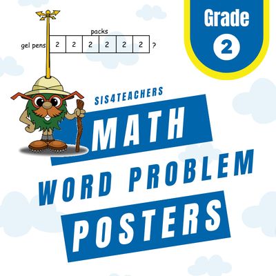 Math Word Problem Posters - 2nd Grade