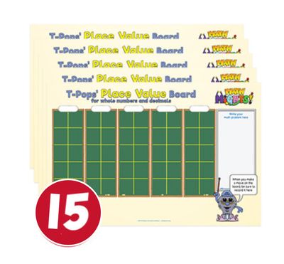 T-Pops' Place Value Mats (set of 15)