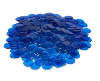 Bingo Counters-Blue