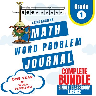 Math Word Problem Journal - 1st Grade