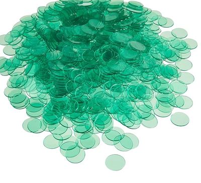 Bingo Counters-Green