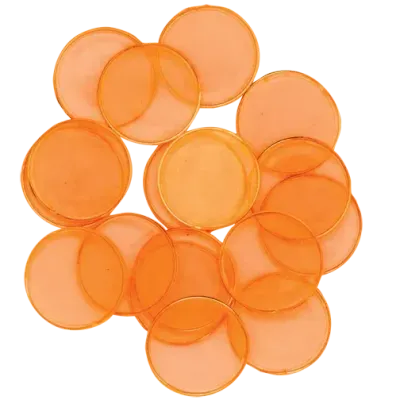 Bingo Counters-Orange