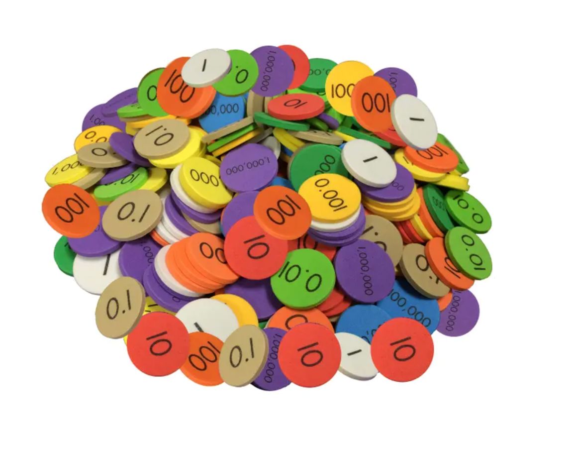 Place Value Decimal &amp; Whole Number Discs