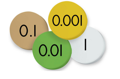 Place Value Decimal Discs(1-.001)