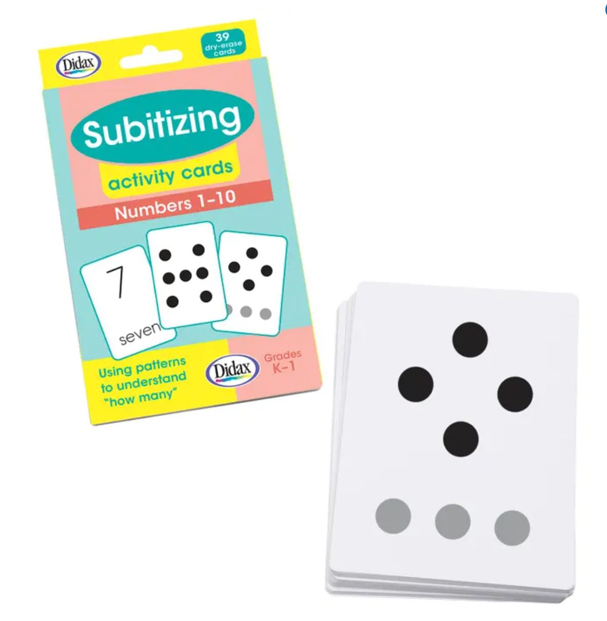 Subitizing Dry-Erase Activity Cards