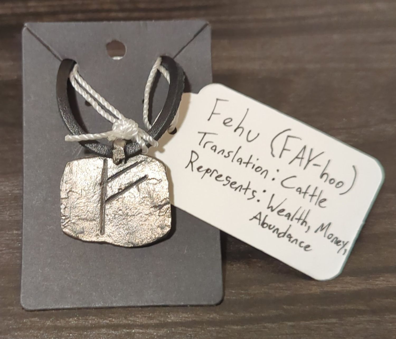 Norse Rune Pendant (Fehu)