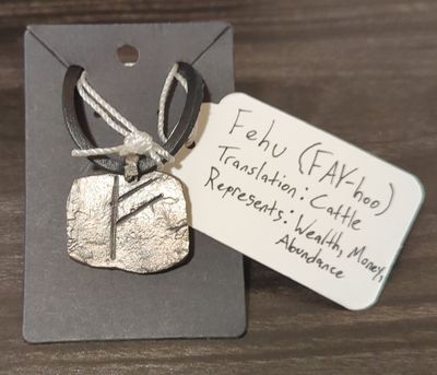 Norse Rune Pendant (Fehu)