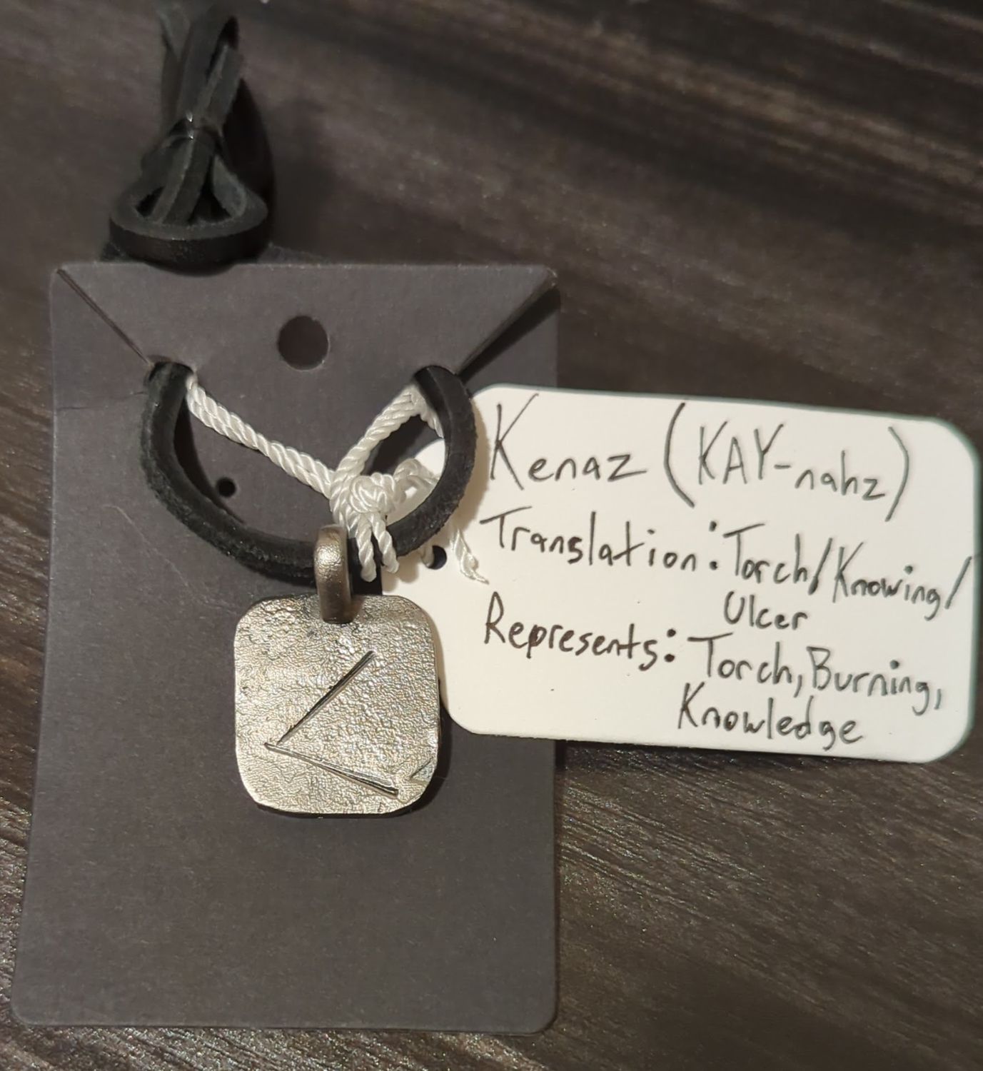 Norse Rune Pendant (Kenaz)