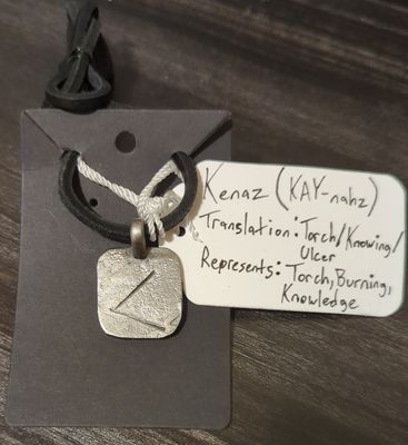 Norse Rune Pendant (Kenaz)