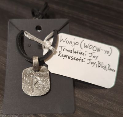 Norse Rune Pendant (Wunjo)
