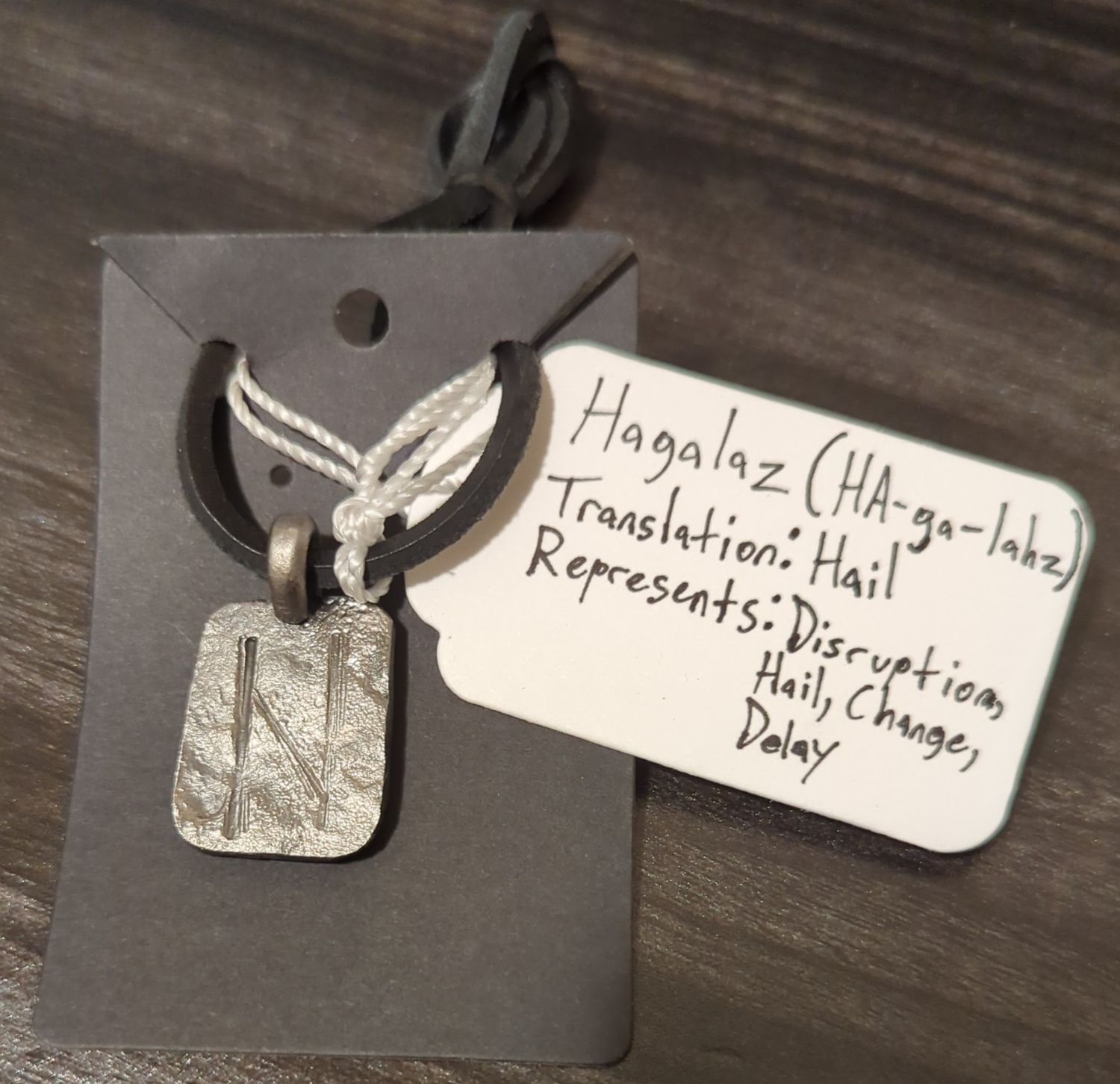 Norse Rune Pendant (Hagalaz)