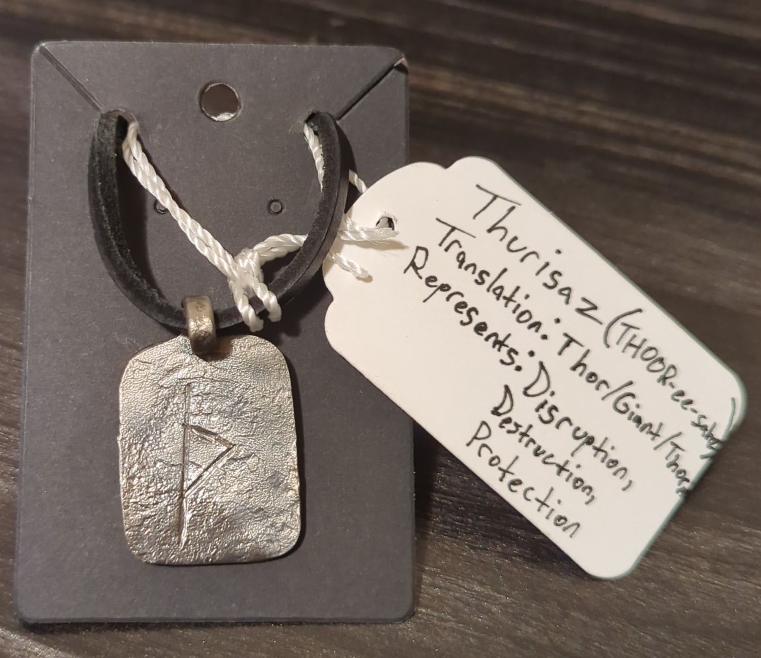Norse Rune Pendant (Thurisaz)