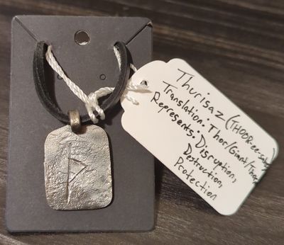 Norse Rune Pendant (Thurisaz)