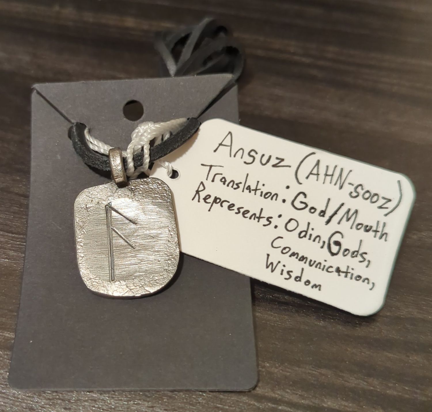 Norse Rune Pendant (Ansuz)
