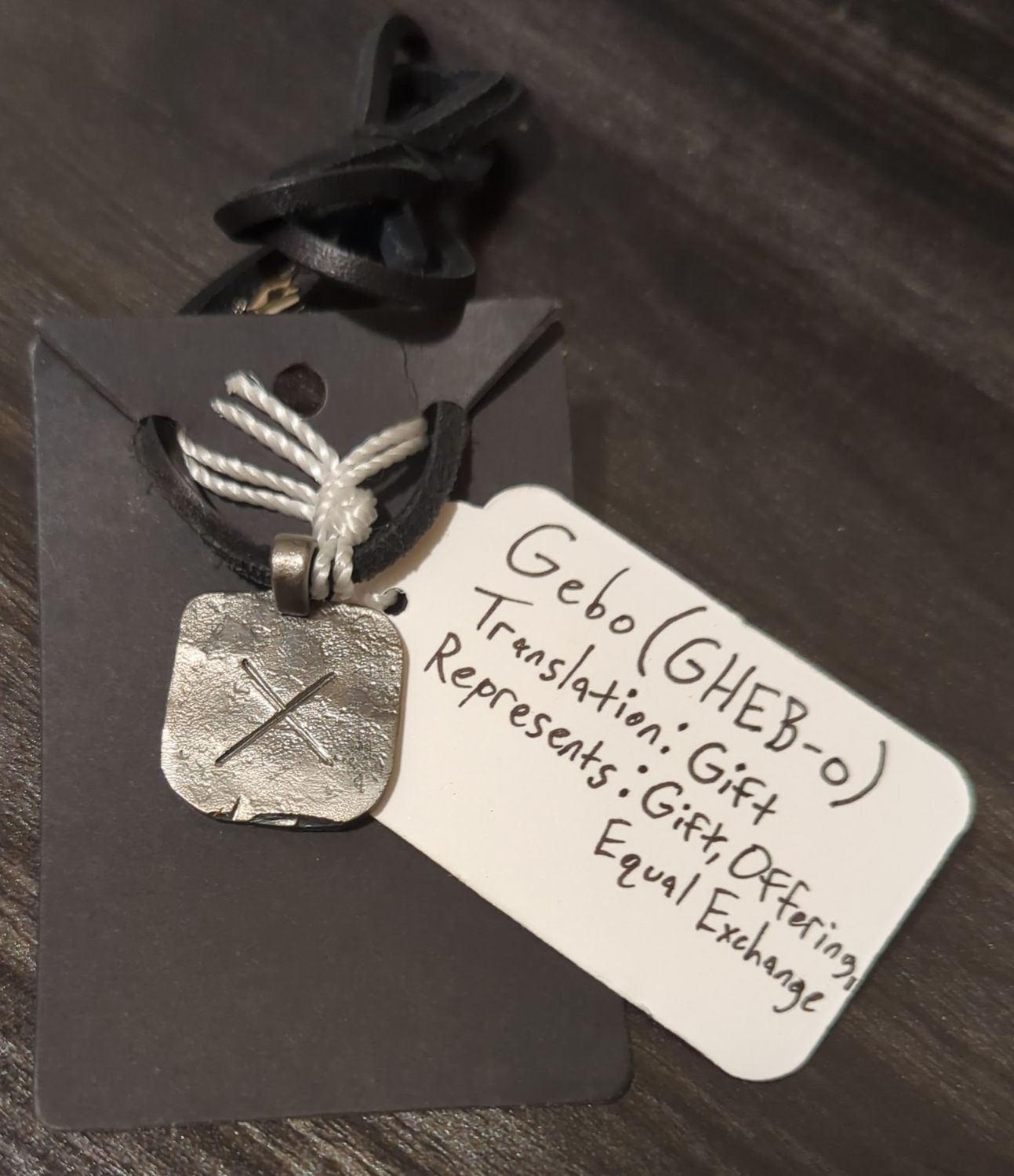 Norse Rune Pendant (Gebo)
