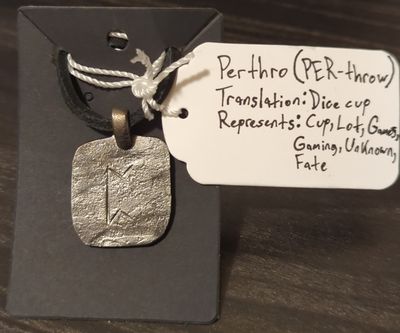 Norse Rune Pendant (Perthro)