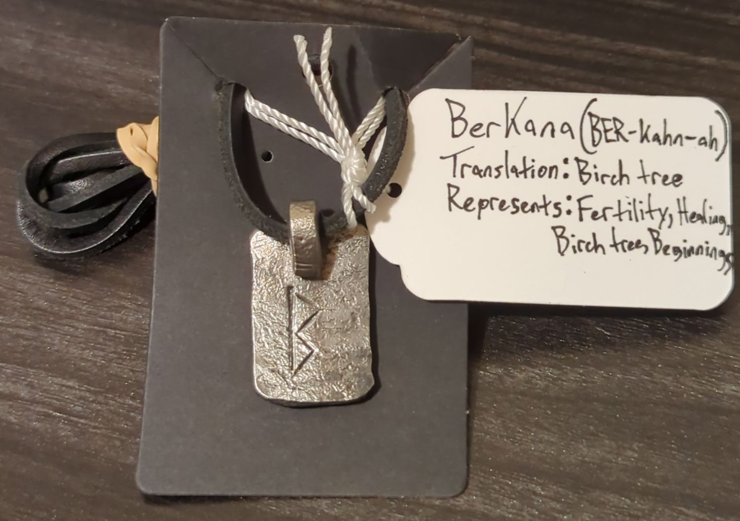 Norse Rune Pendant (Berkana)