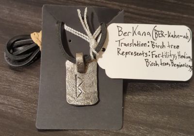 Norse Rune Pendant (Berkana)