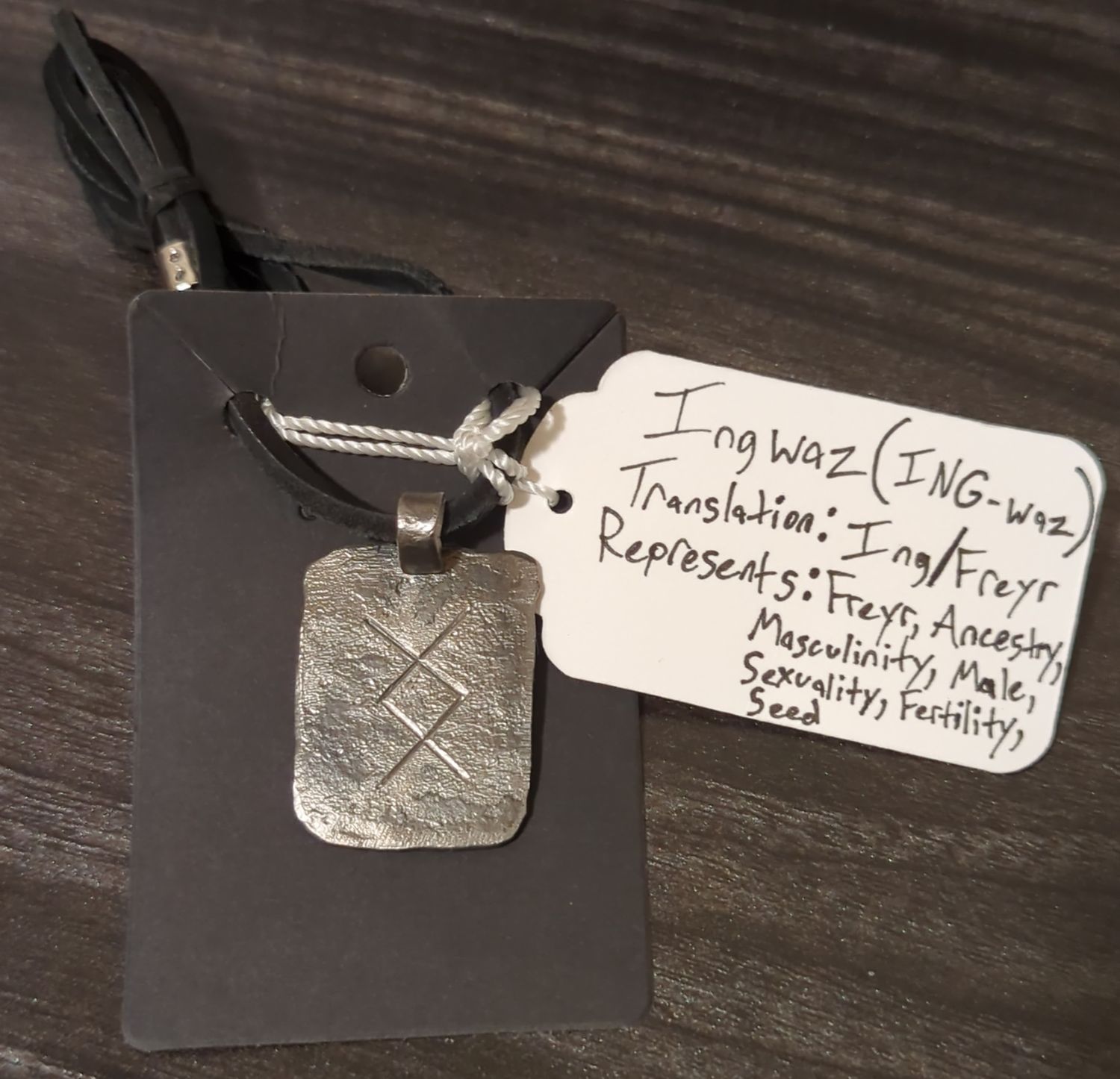 Norse Rune Pendant (Ingwaz)