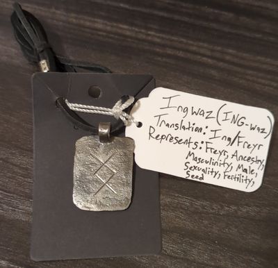 Norse Rune Pendant (Ingwaz)