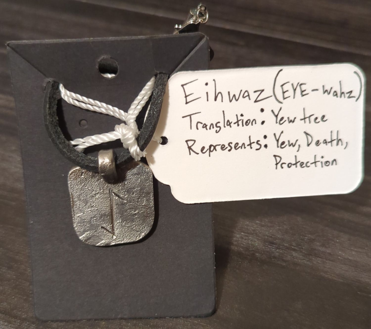 Norse Rune Pendant (Eihwaz)