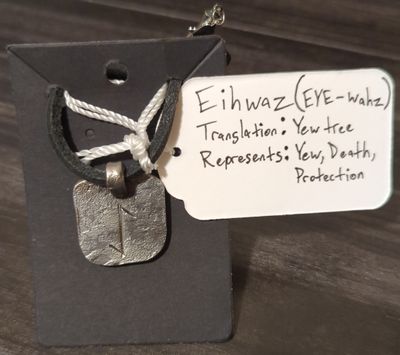 Norse Rune Pendant (Eihwaz)