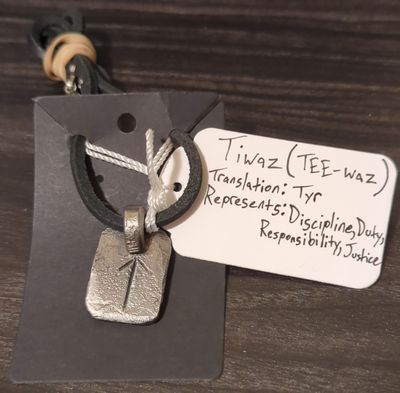 Norse Rune Pendant (Tiwaz)