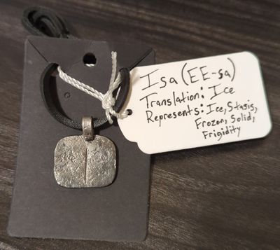 Norse Rune Pendant (Isa)