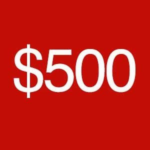 $500 Gift Certificates