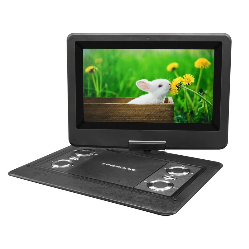 Trexonic 12.5 Inch Portable TV+DVD Player with Color TFT LED Screen and  D970-TR-D125_RB