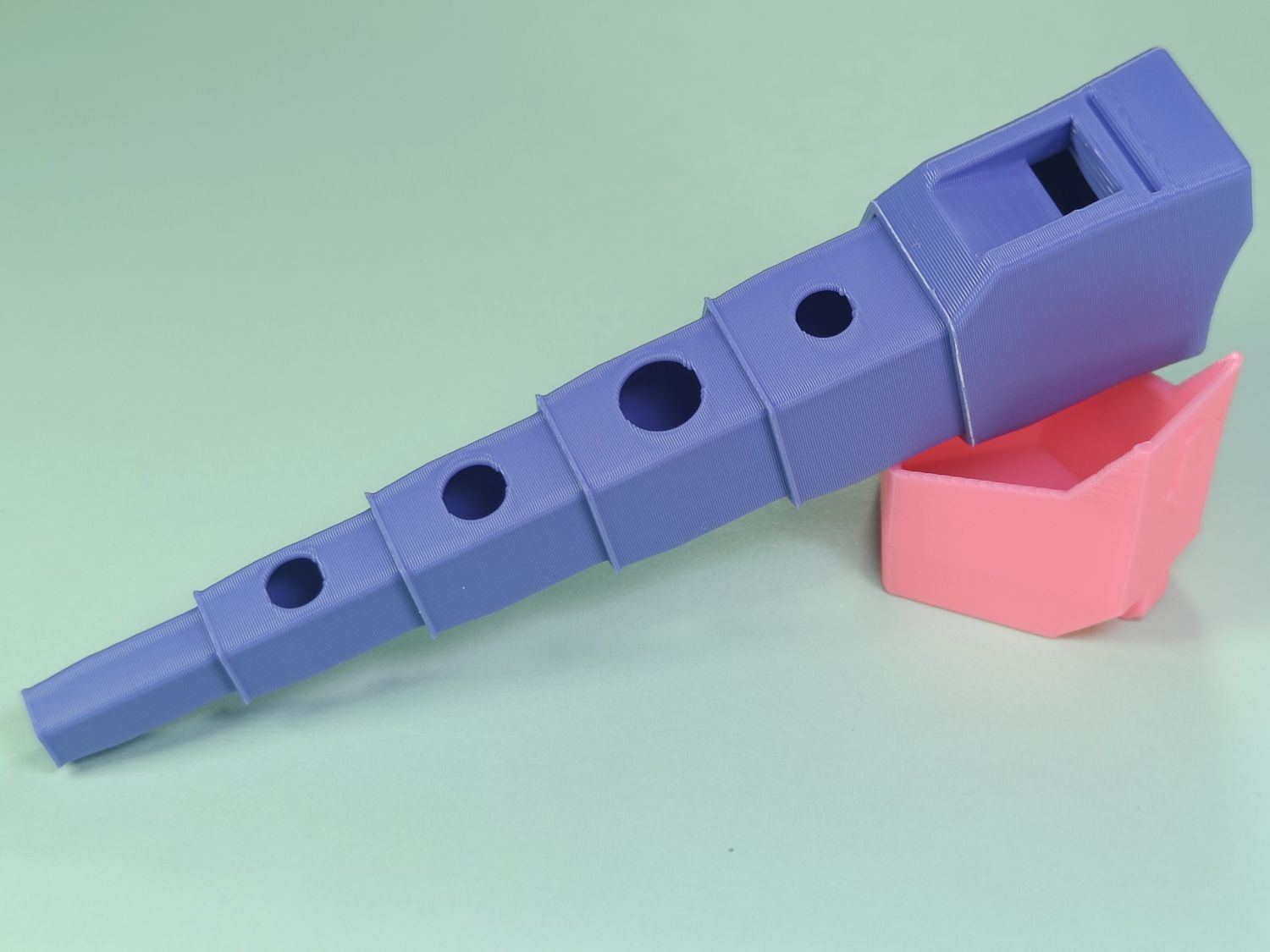 Yellow Five-note collapsible flute/whistle