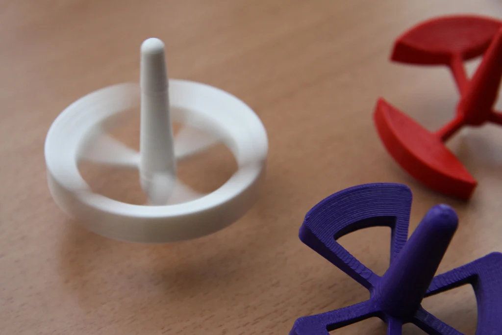 Printed Spinning Top White