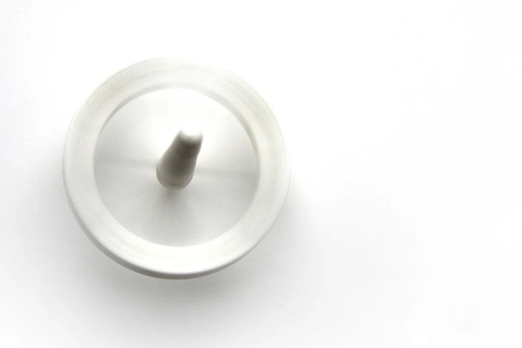 Printed Spinning Top White