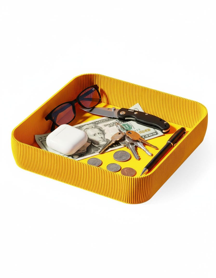 Yellow Square Organizer