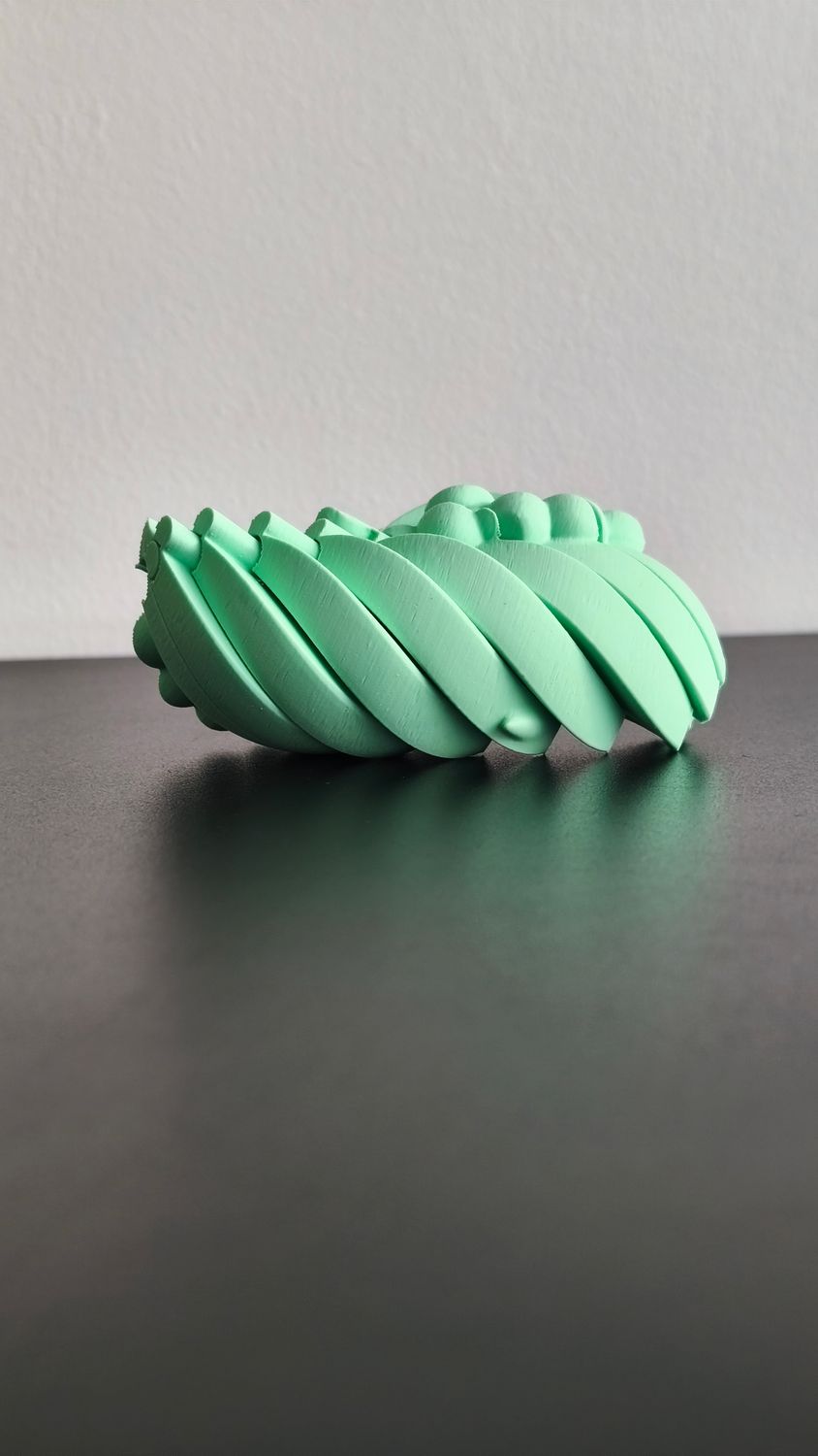 Lion Face Slime Fidget Green