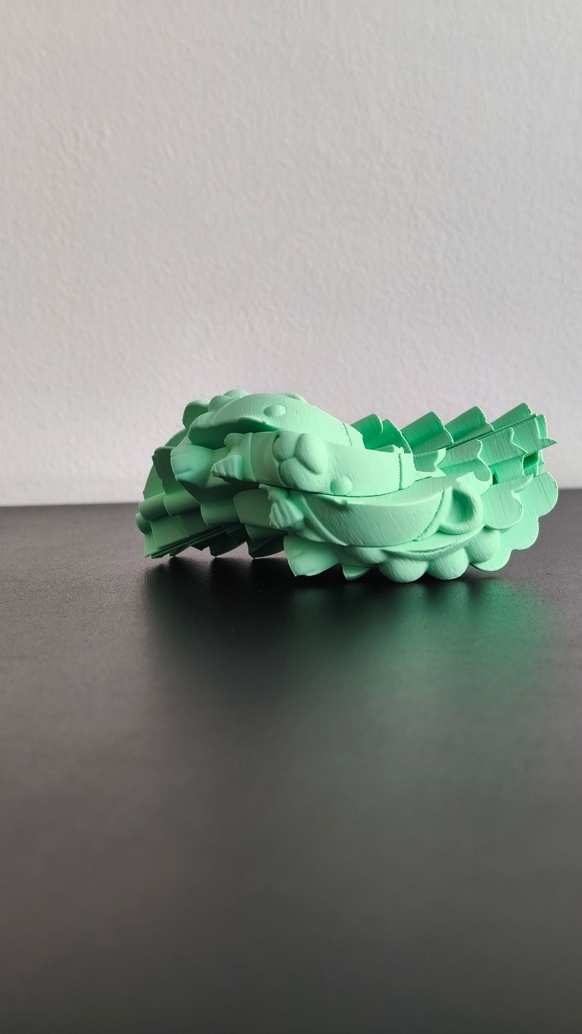 Lion Face Slime Fidget Green