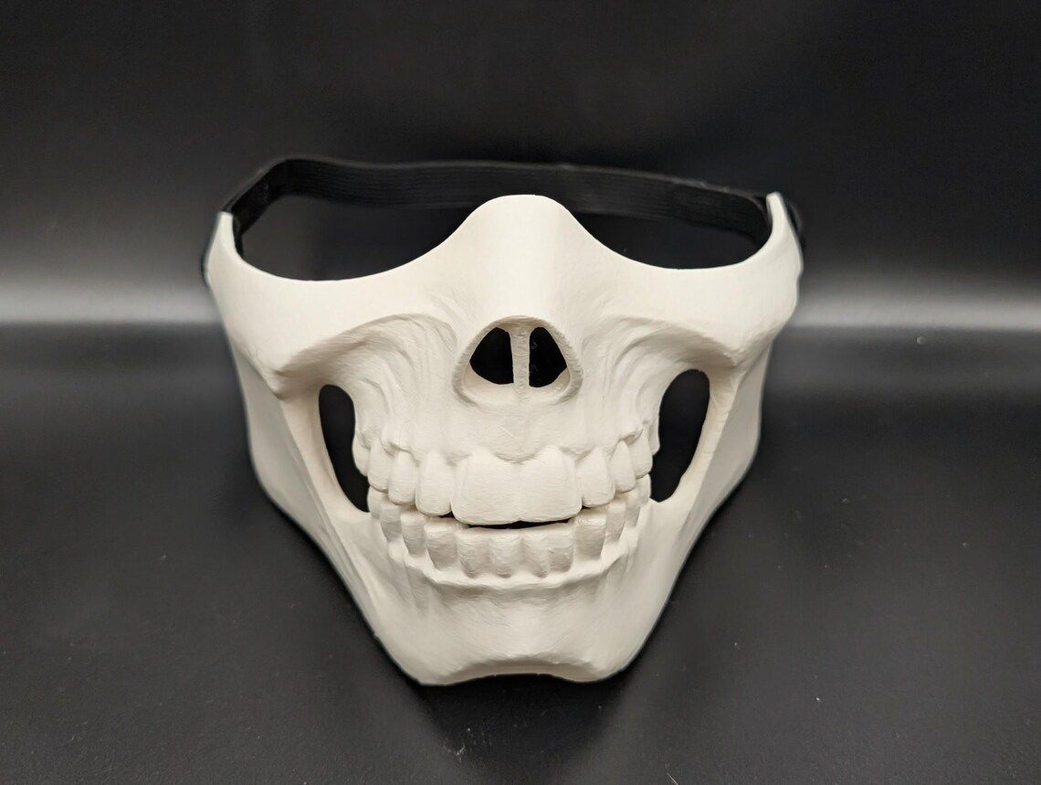 Skeleton Half-face Mask White