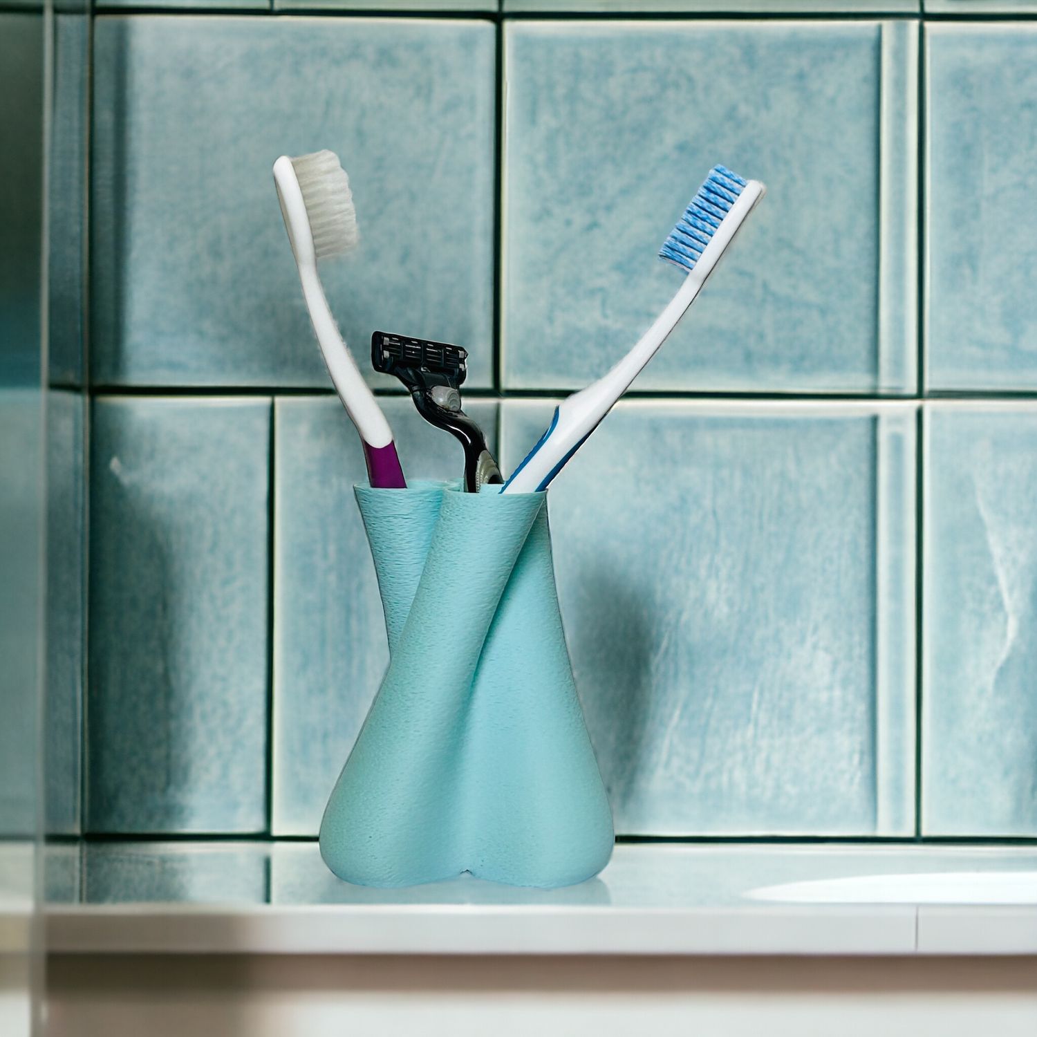 TREFLE | Toothbrush Cup Matte Blue