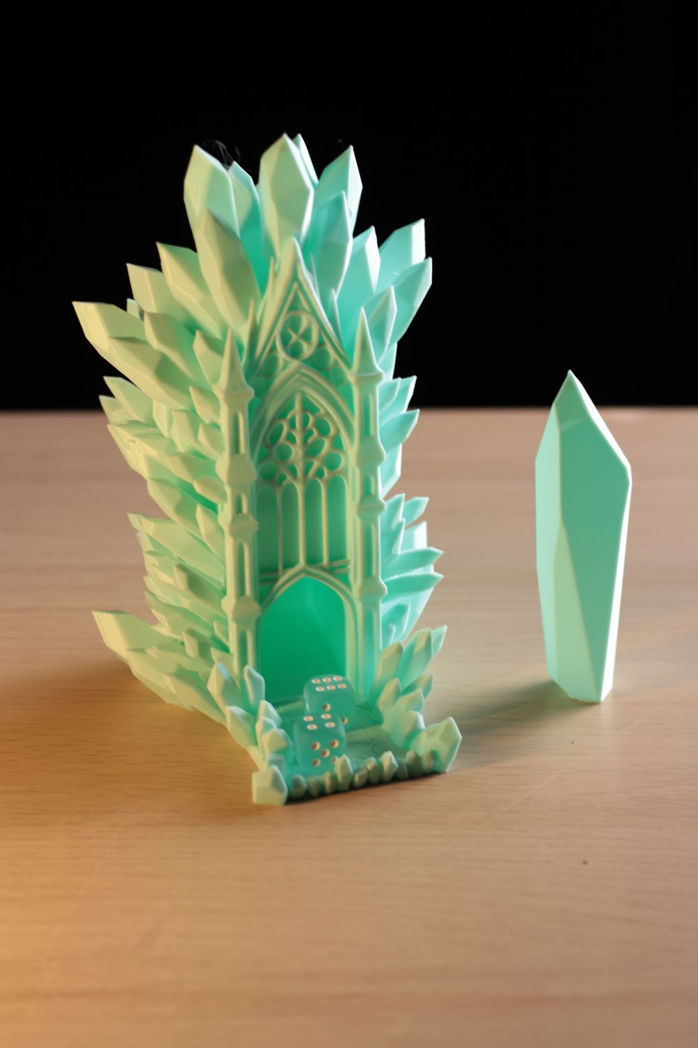 Crystal Dice Tower Green