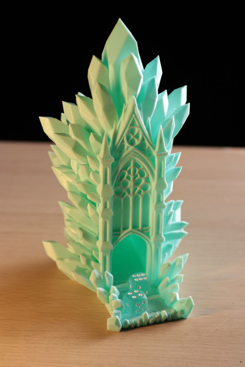 Crystal Dice Tower Green
