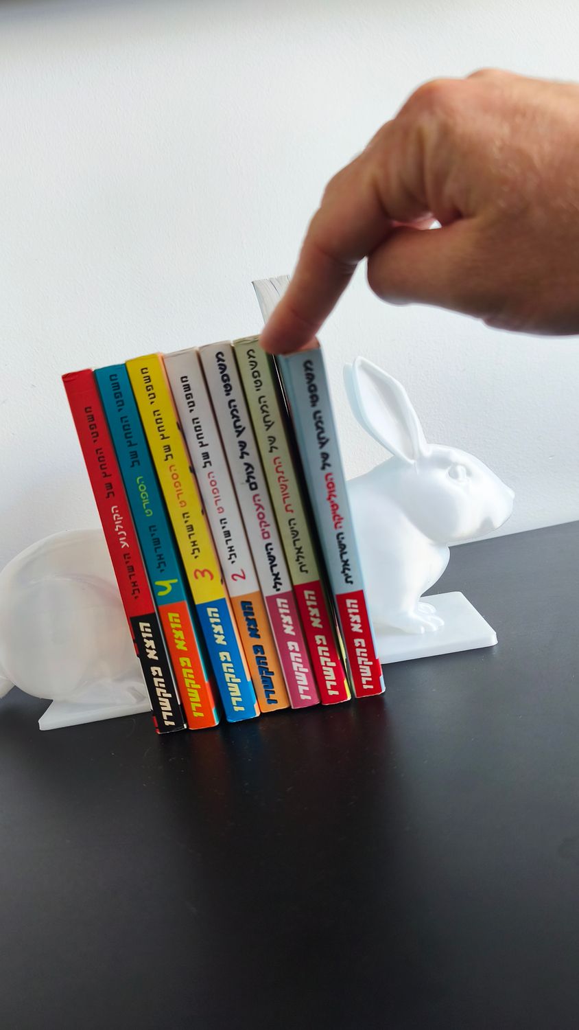 Bunny Book Holder White