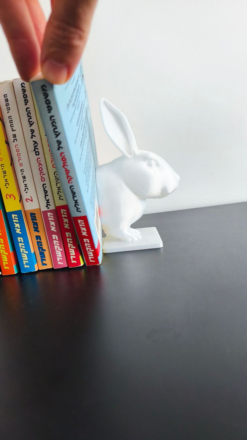 Bunny Book Holder White