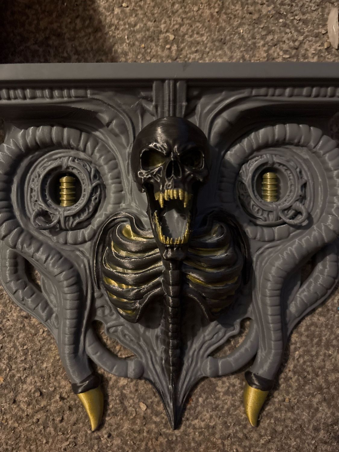 Small Biohorror Wall Shelf Black