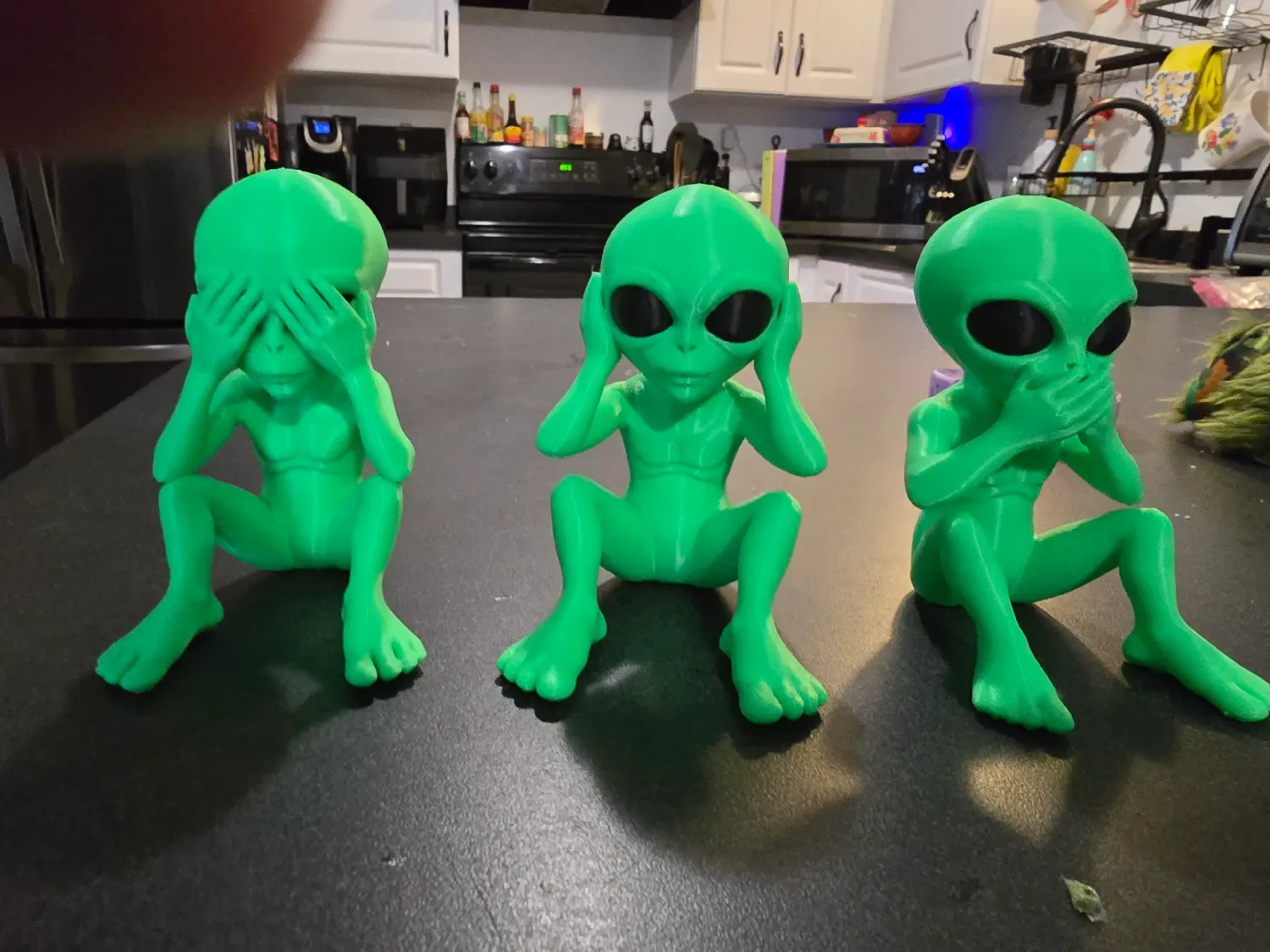 See No Evil Alien Collection in WHITE