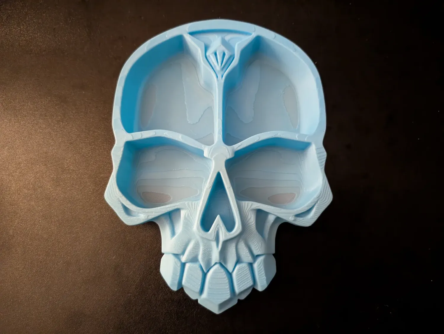 Skull Desk Caddy - Gothic Organizer White