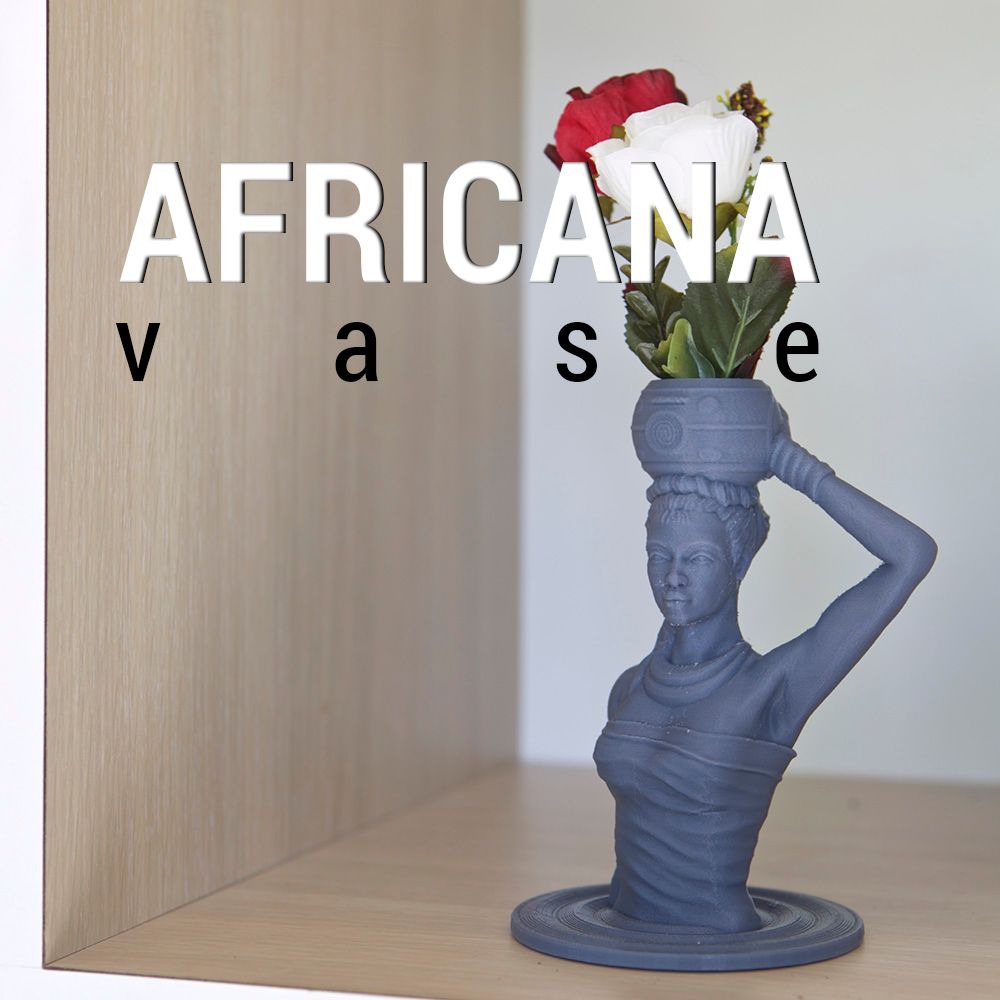 Tribal Chic – Africana Vase Gray