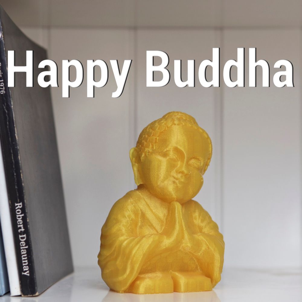 Yellow HAPPY BUDDHA – Buddha Statue