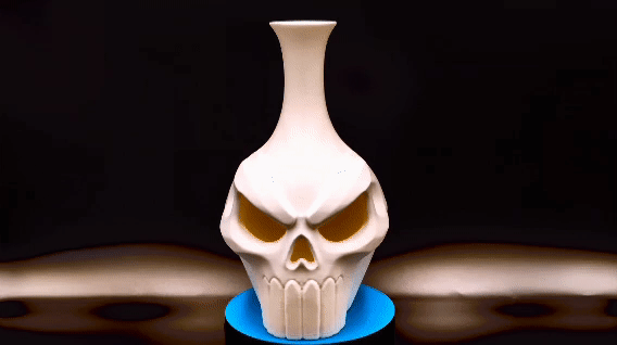Skull Vase – Bold Sculptural Design White