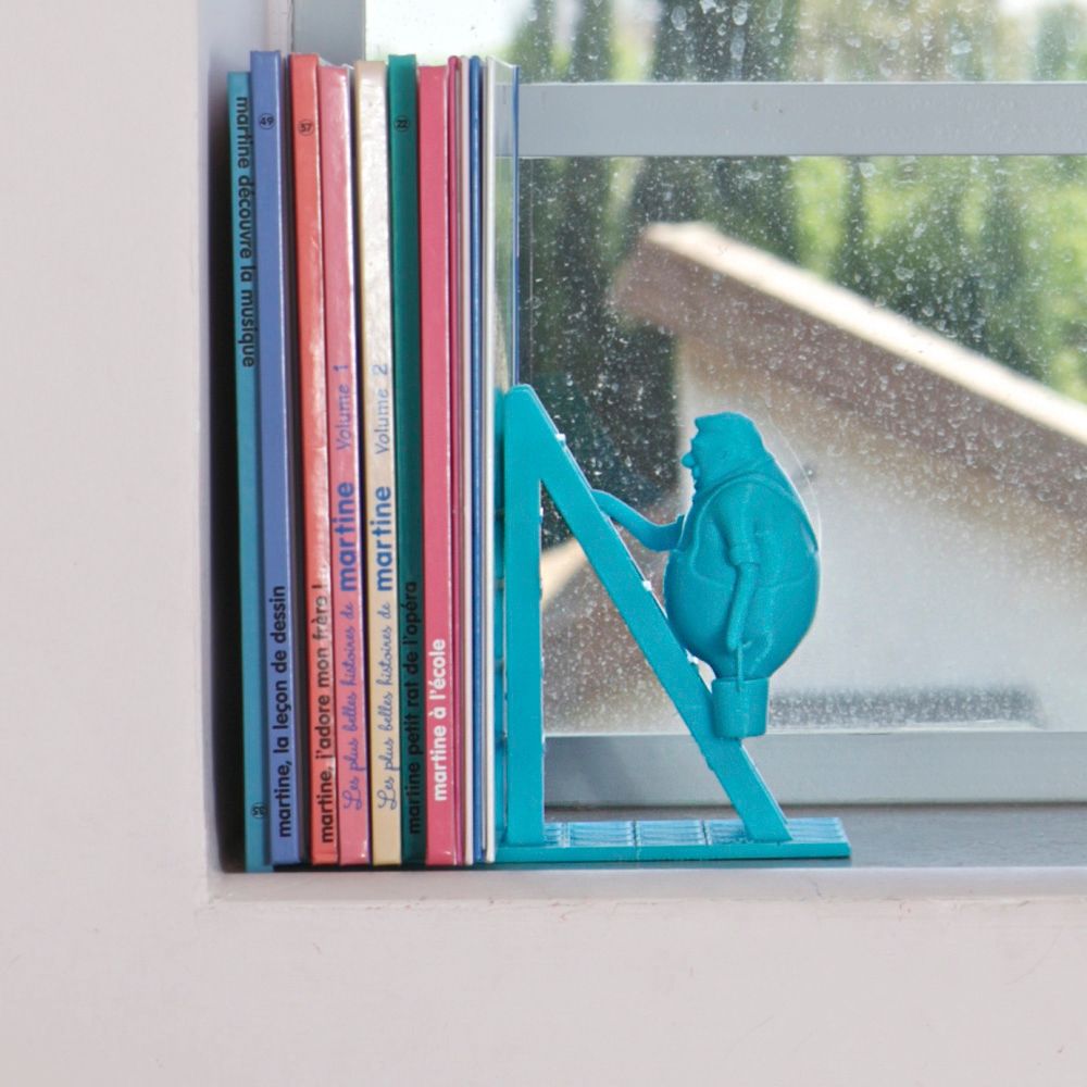 MANOSH BOOKEND – Elegant Bookshelf Blue